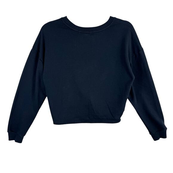 Cut & Paste Black Floral Astrology Planets‎ Cropped Pullover Sweatshirt Size M - Picture 3 of 6